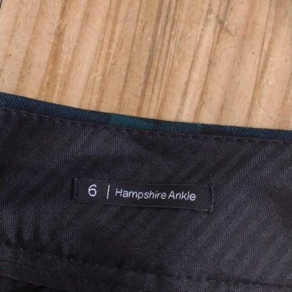 Talbots Black Watch Plaid Hampshire Ankle Wool Blend Trouser Size Stripe Size 6 - Picture 8 of 13